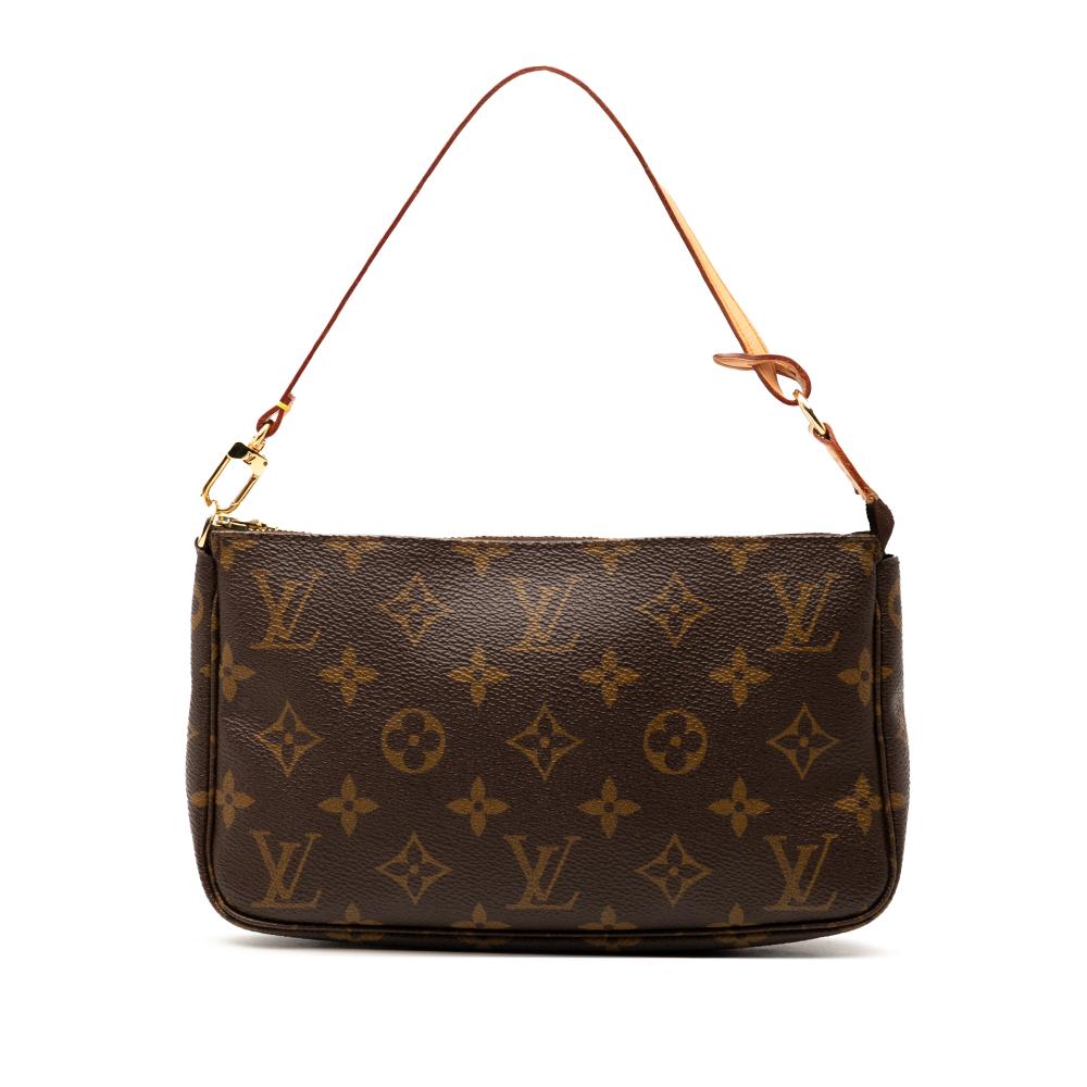 Louis Vuitton B Louis Vuitton Brown Monogram Canvas Fabric Monogram Pochette Accessoires France