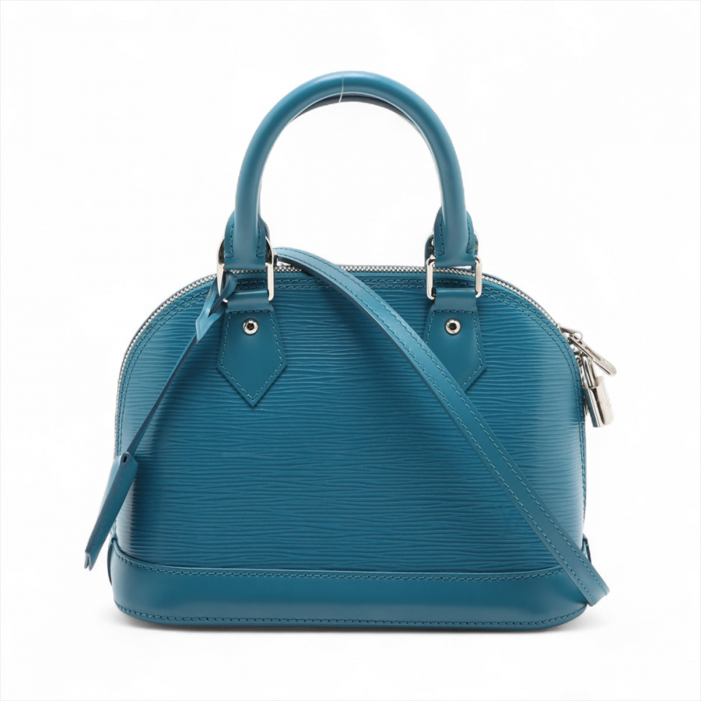 Louis Vuitton Alma BB Epi Leather Top-handle Handbag Blue