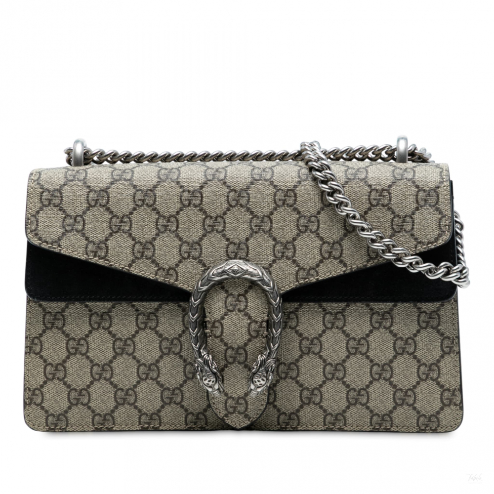Gucci Dionysus Medium Canvas Flap Handbag GG Supreme