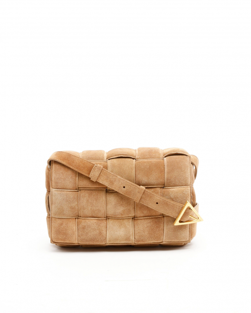 Bottega Veneta Suede Padded Cassette Bag