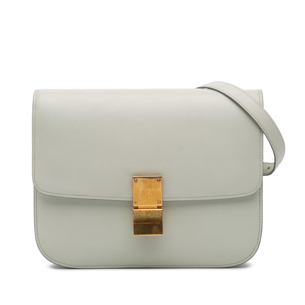 Celine B Celine Green Light Green Calf Leather Medium skin Classic Box Italy