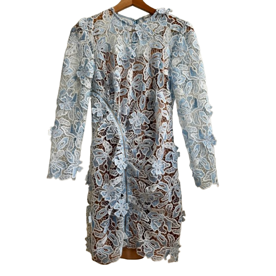 Self-Portrait Robe bleu ciel