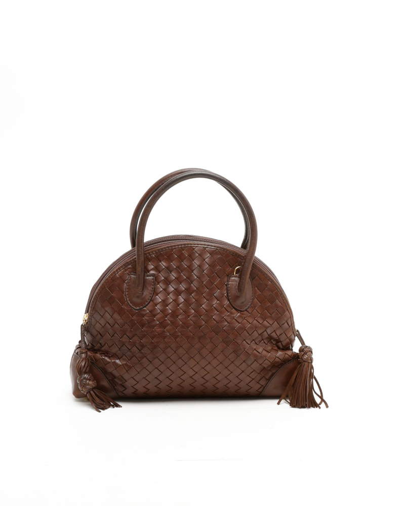 Bottega Veneta Intrecciato Small Bowling Bag