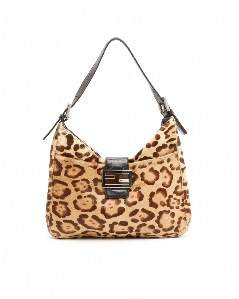 Fendi Leopard Mamma Shoulder Bag