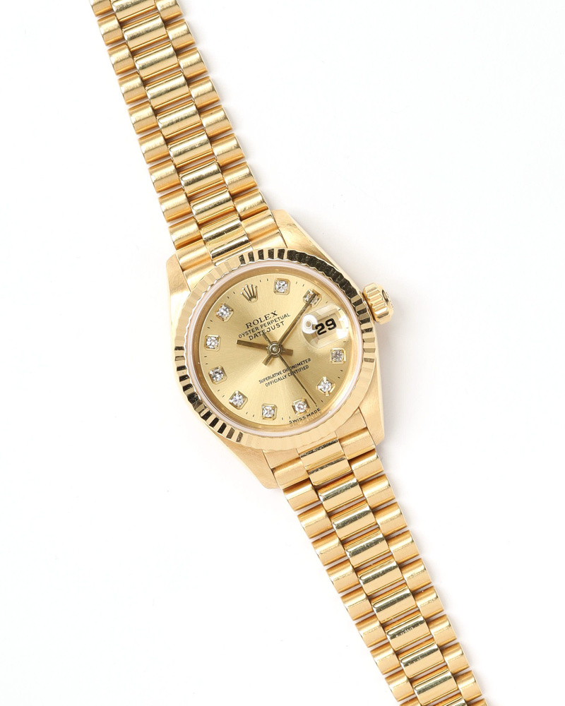Rolex Lady-Datejust 26mm Ref 69178 18k Gold 1995 Watch