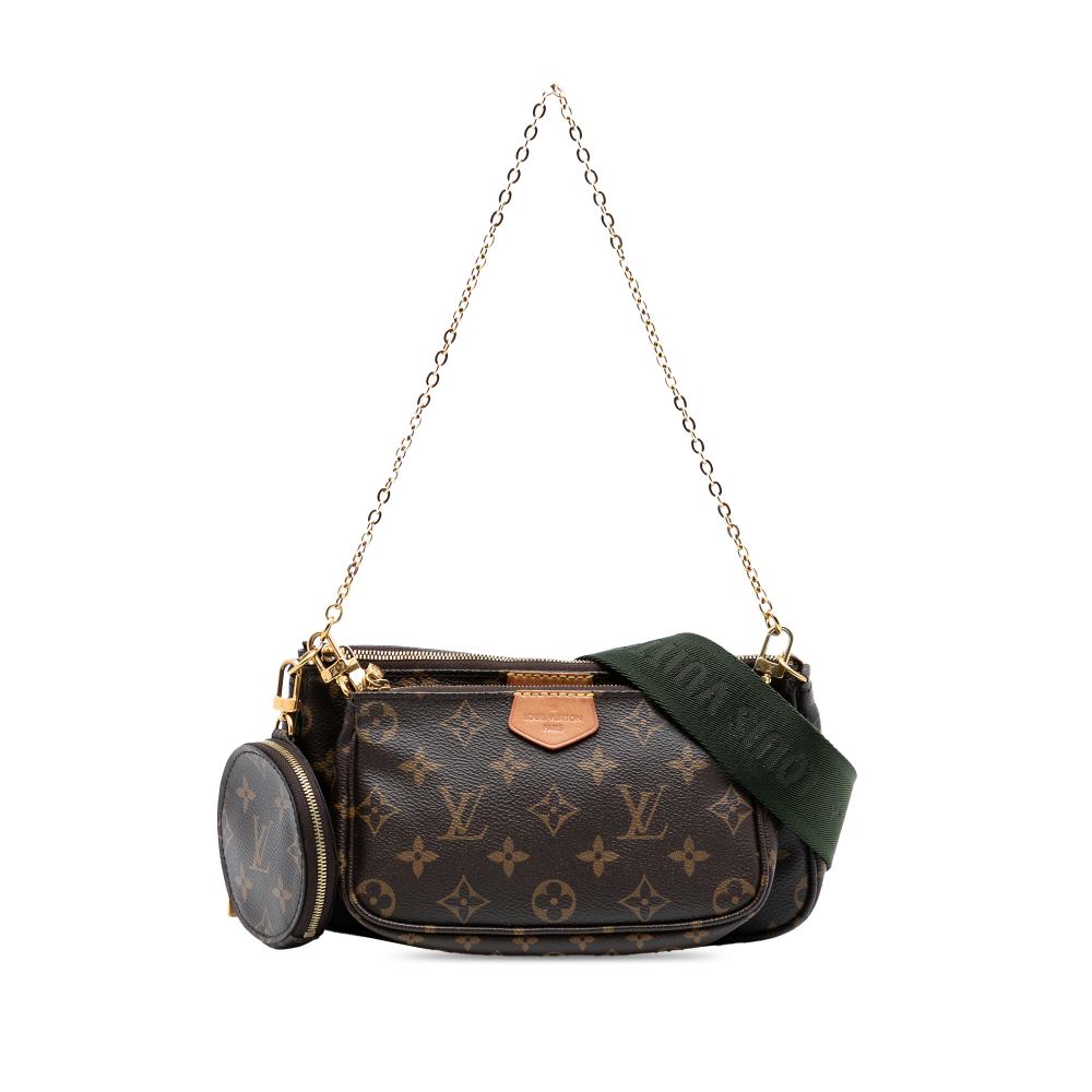 Louis Vuitton AB Louis Vuitton Brown Monogram Canvas Fabric Monogram Multi Pochette Accessoires France