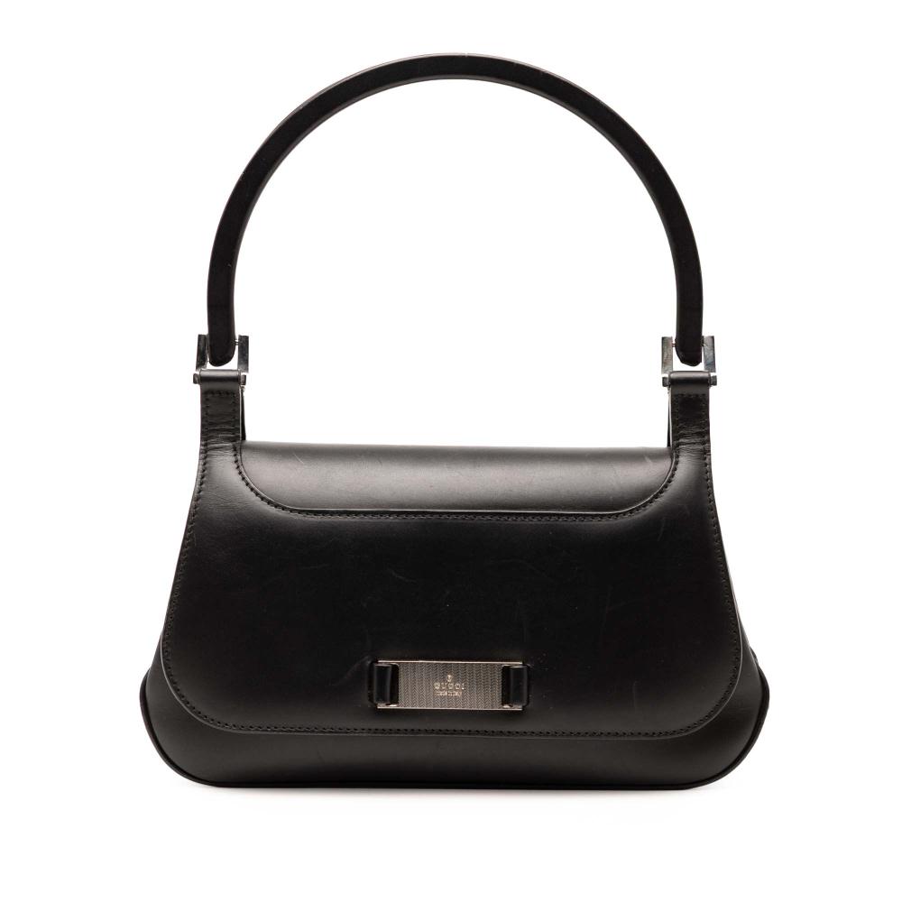 Gucci B Gucci Black Calf Leather Handbag Italy