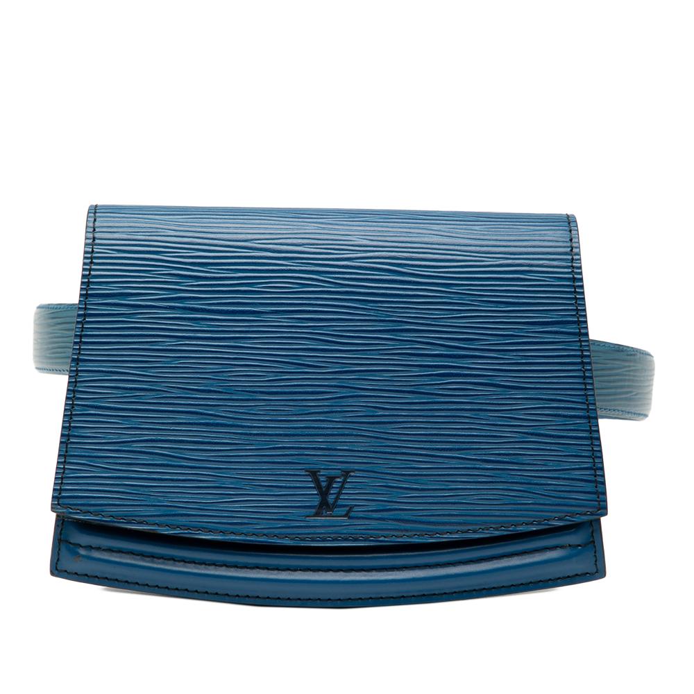 Louis Vuitton B Louis Vuitton Blue Epi Leather Leather Epi Tilsitt Belt Bag France