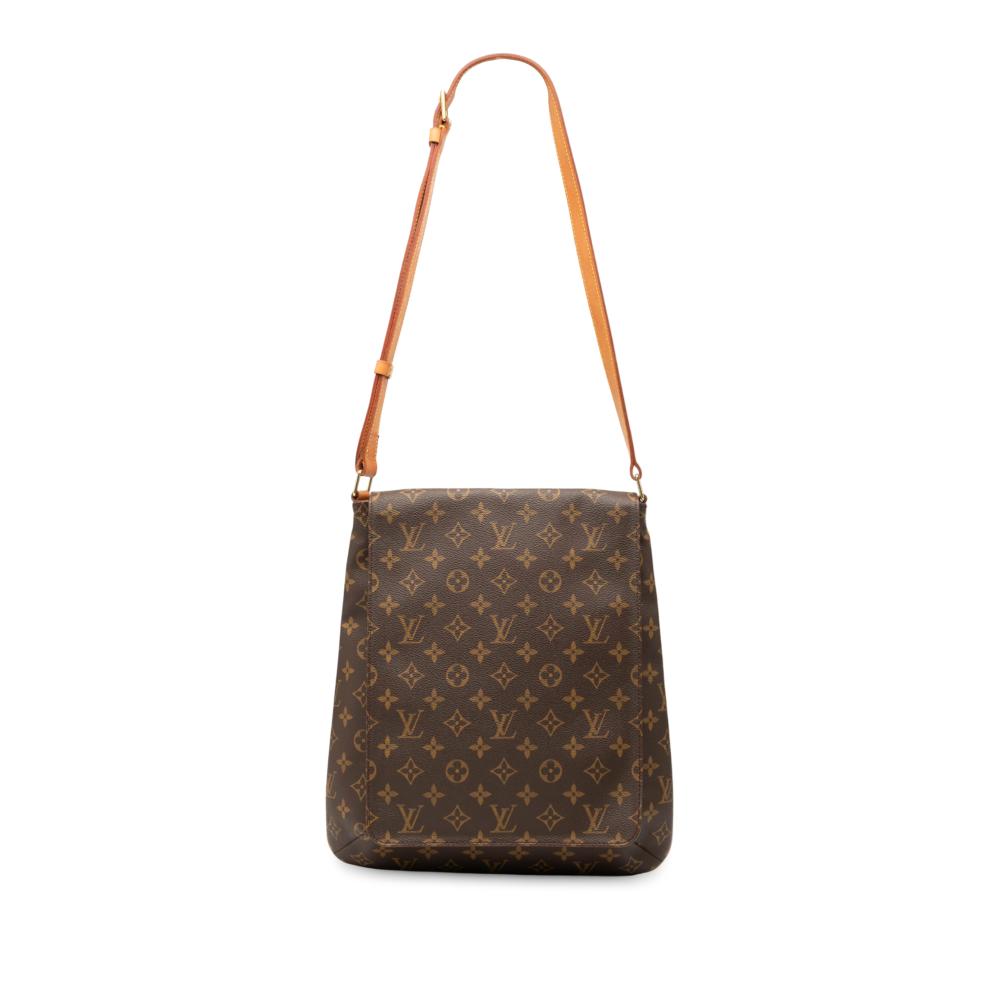 Louis Vuitton B Louis Vuitton Brown Monogram Canvas Fabric Monogram Musette Salsa Long Strap France