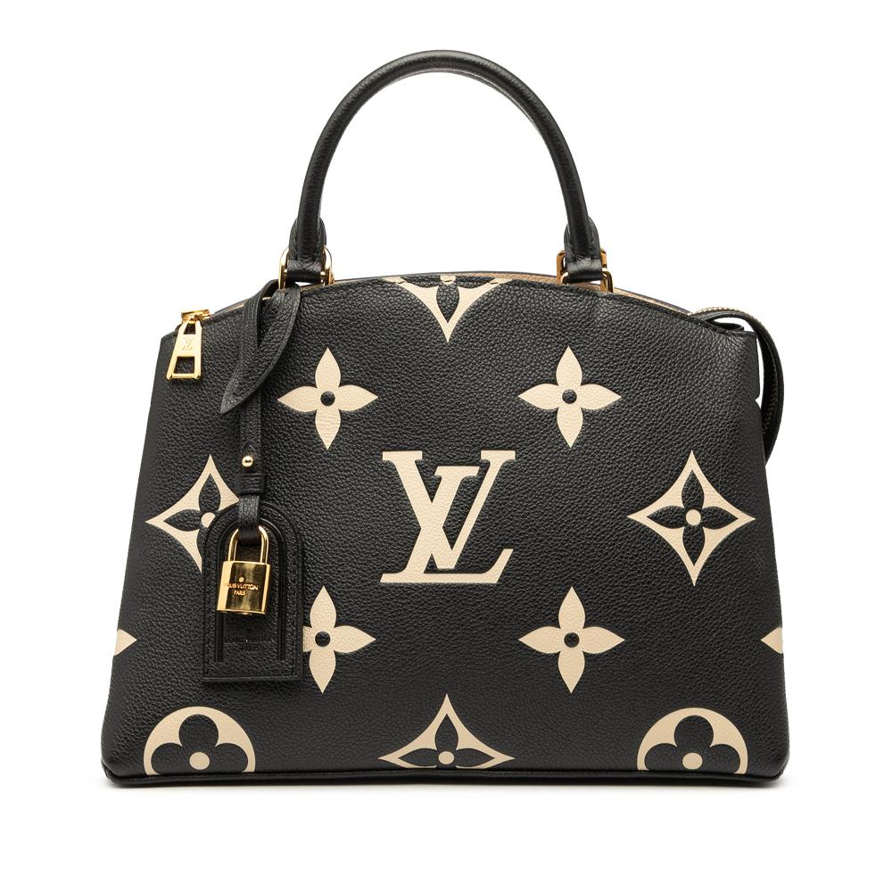 Louis Vuitton AB Louis Vuitton Black Monogram Empreinte Leather Bicolor Giant Petit Palais France