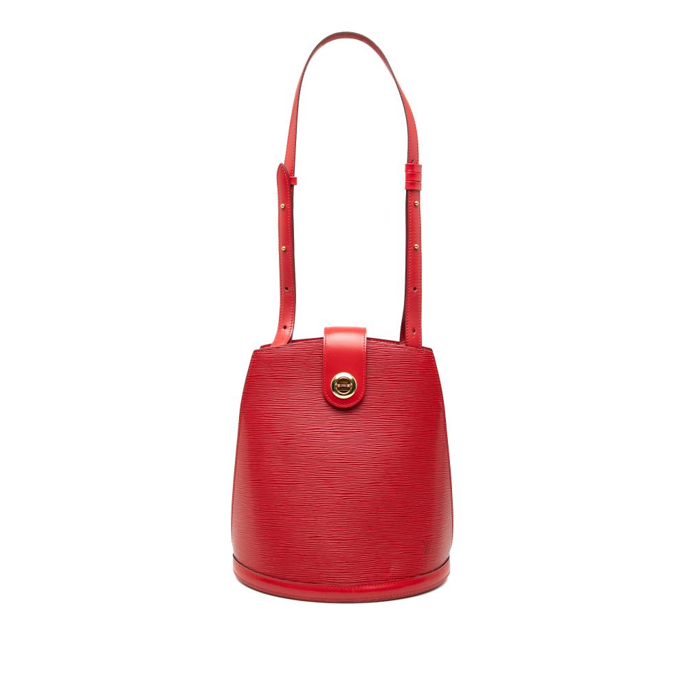 Louis Vuitton B Louis Vuitton Red Epi Leather Leather Epi Cluny France