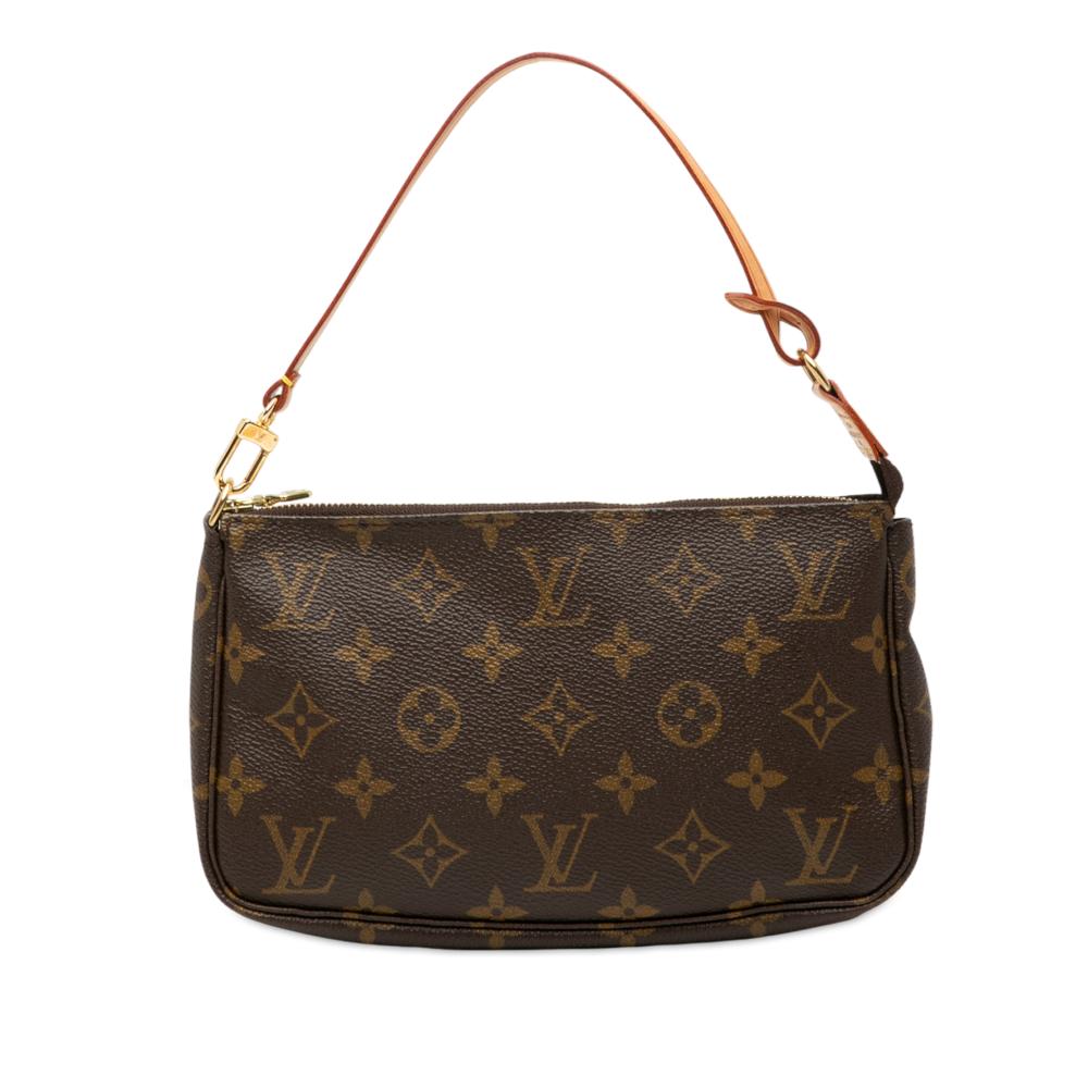 Louis Vuitton AB Louis Vuitton Brown Monogram Canvas Fabric Monogram Pochette Accessoires France