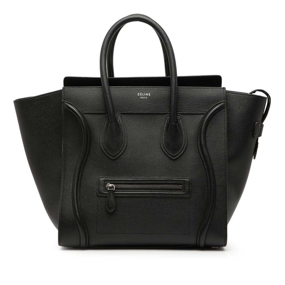 Celine AB Celine Black Calf Leather Mini Luggage Tote Italy