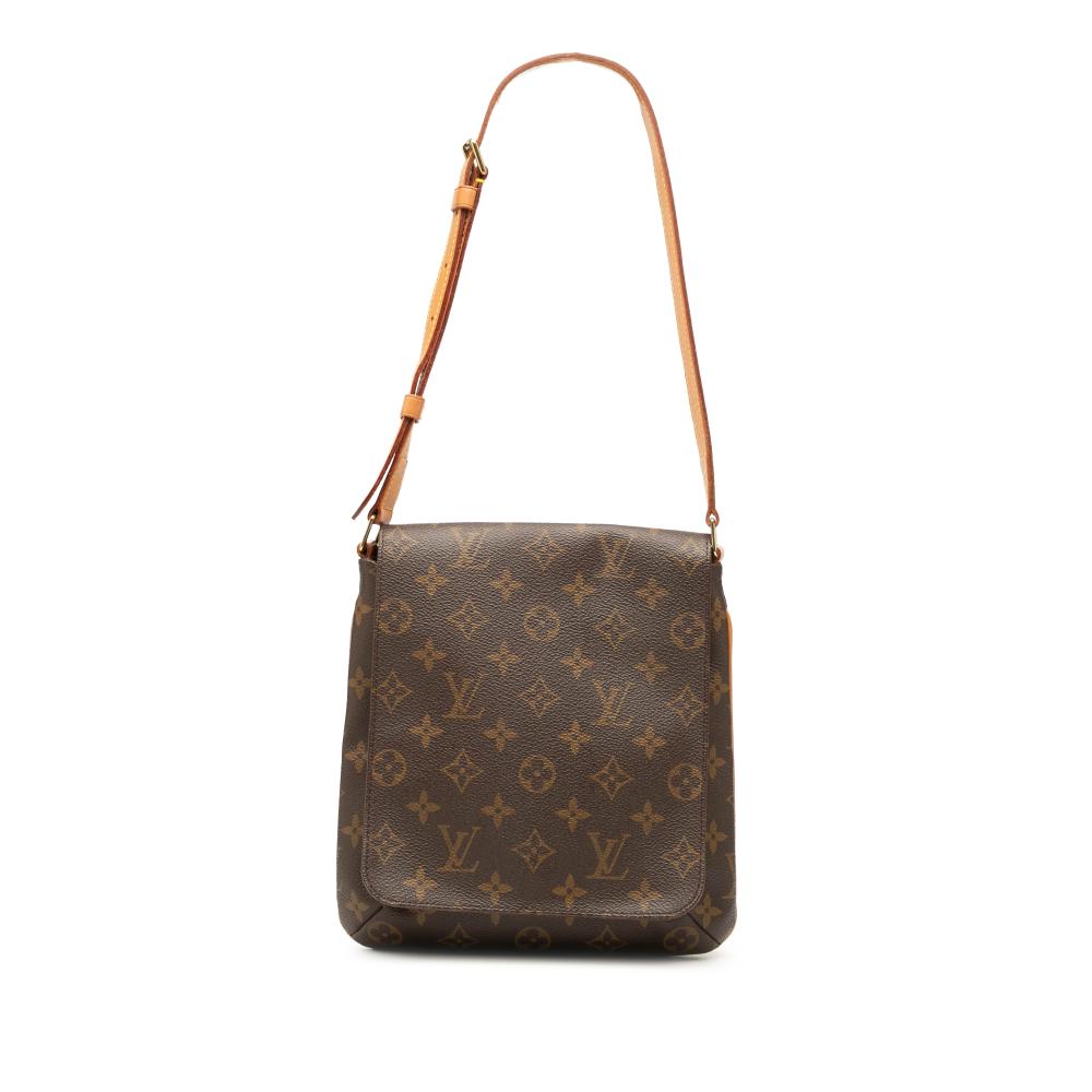 Louis Vuitton B Louis Vuitton Brown Monogram Canvas Fabric Monogram Musette Salsa Short Strap Spain