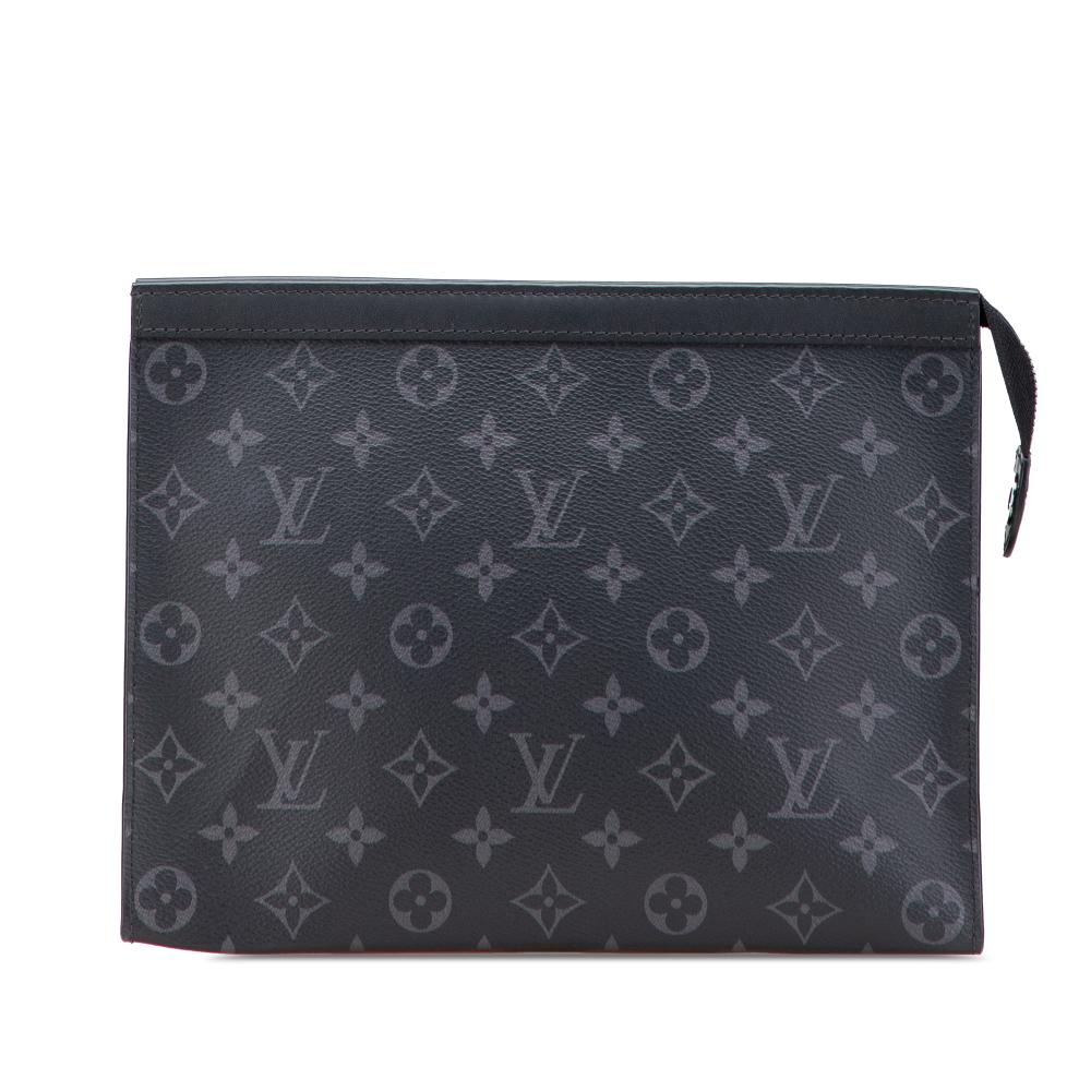 Louis Vuitton B Louis Vuitton Black Monogram Canvas Canvas Monogram Eclipse Pochette Voyage MM France