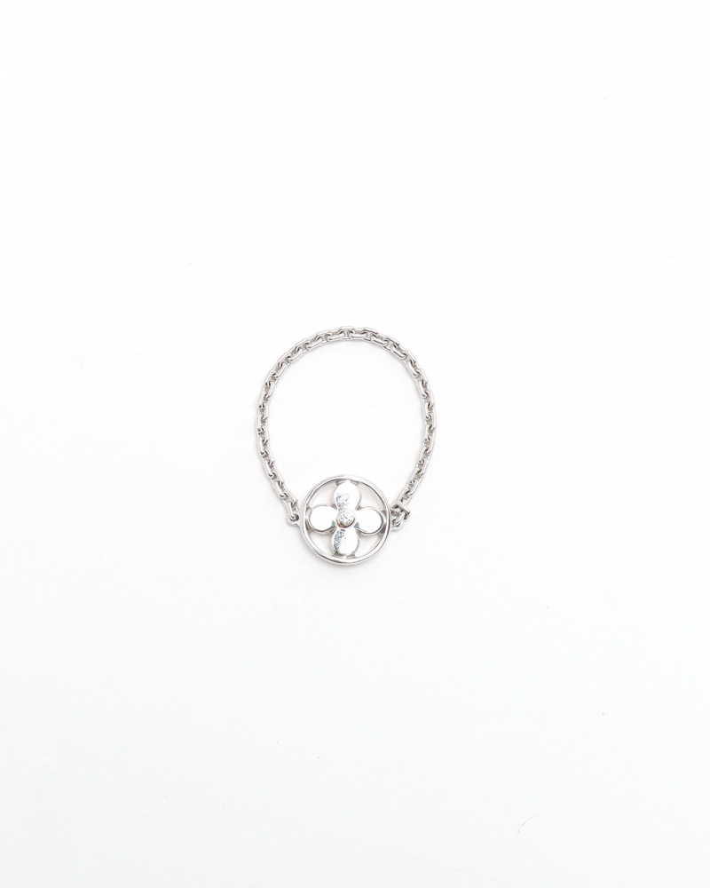 Louis Vuitton Chain Idylle Blossom Diamond 18kt White Gold Ring