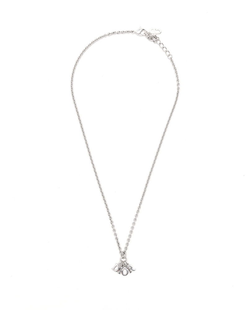 Christian Dior Letter Logo Pendant Necklace