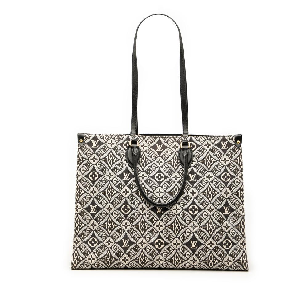 Louis Vuitton AB Louis Vuitton Black Jacquard Fabric Monogram Since 1854 OnTheGo GM France