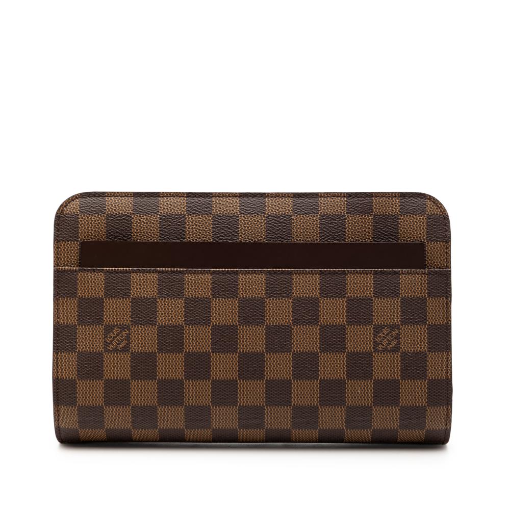 Louis Vuitton AB Louis Vuitton Brown Damier Canvas Fabric Damier Ebene Saint Louis Pochette France