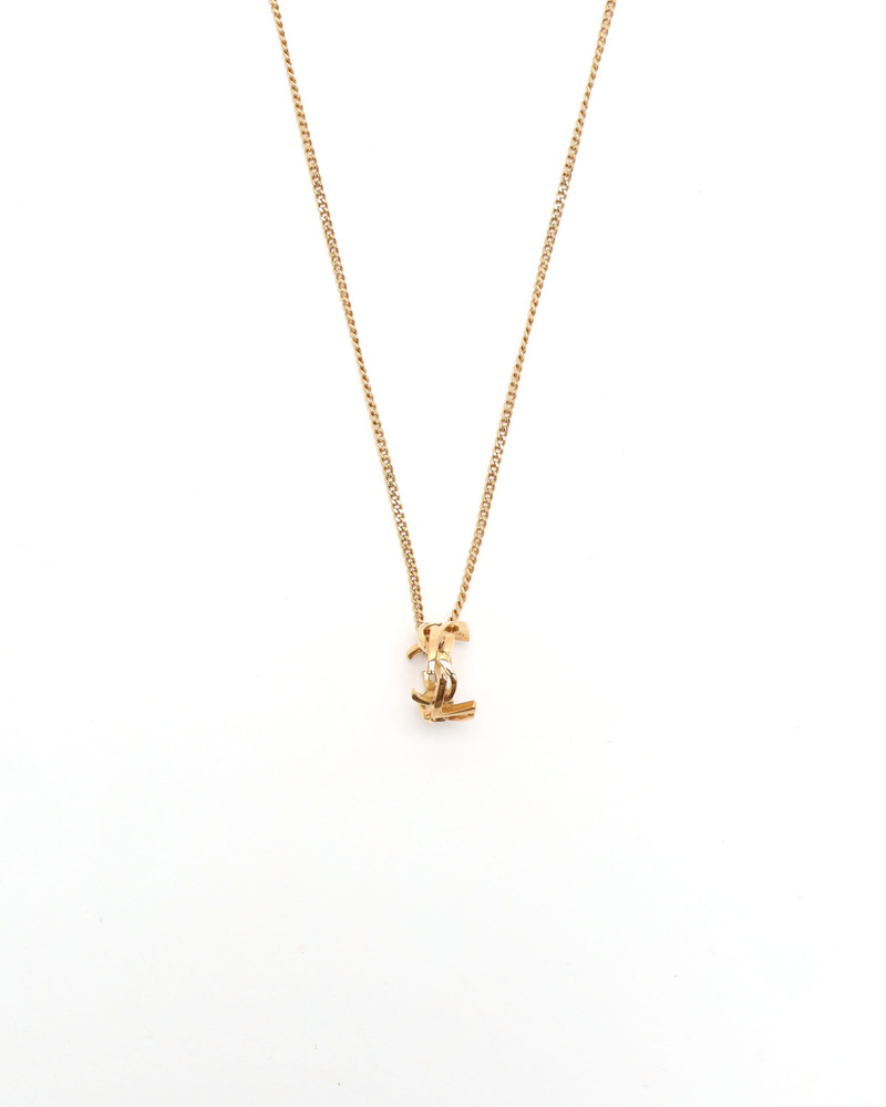 Saint Laurent Monogram Twist Necklace