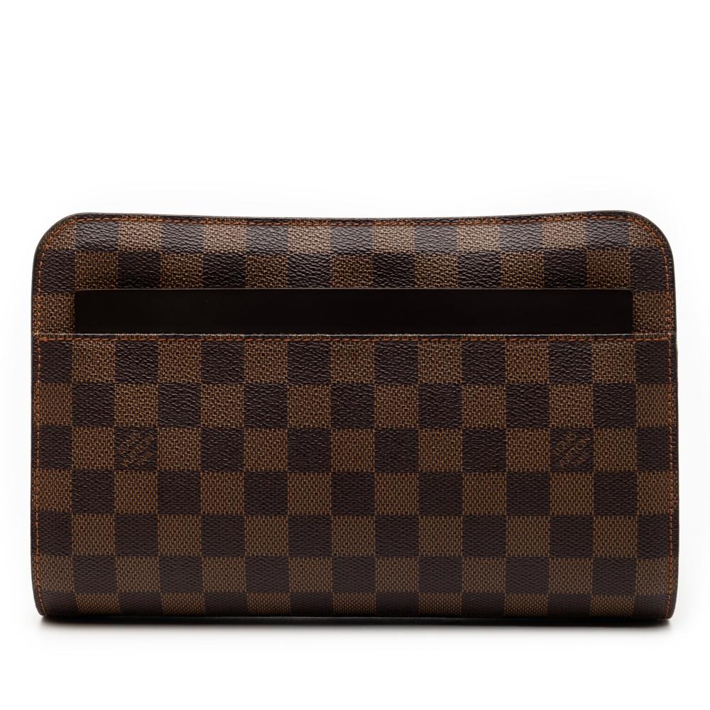 Louis Vuitton AB Louis Vuitton Brown Damier Canvas Fabric Damier Ebene Saint Louis Pochette France