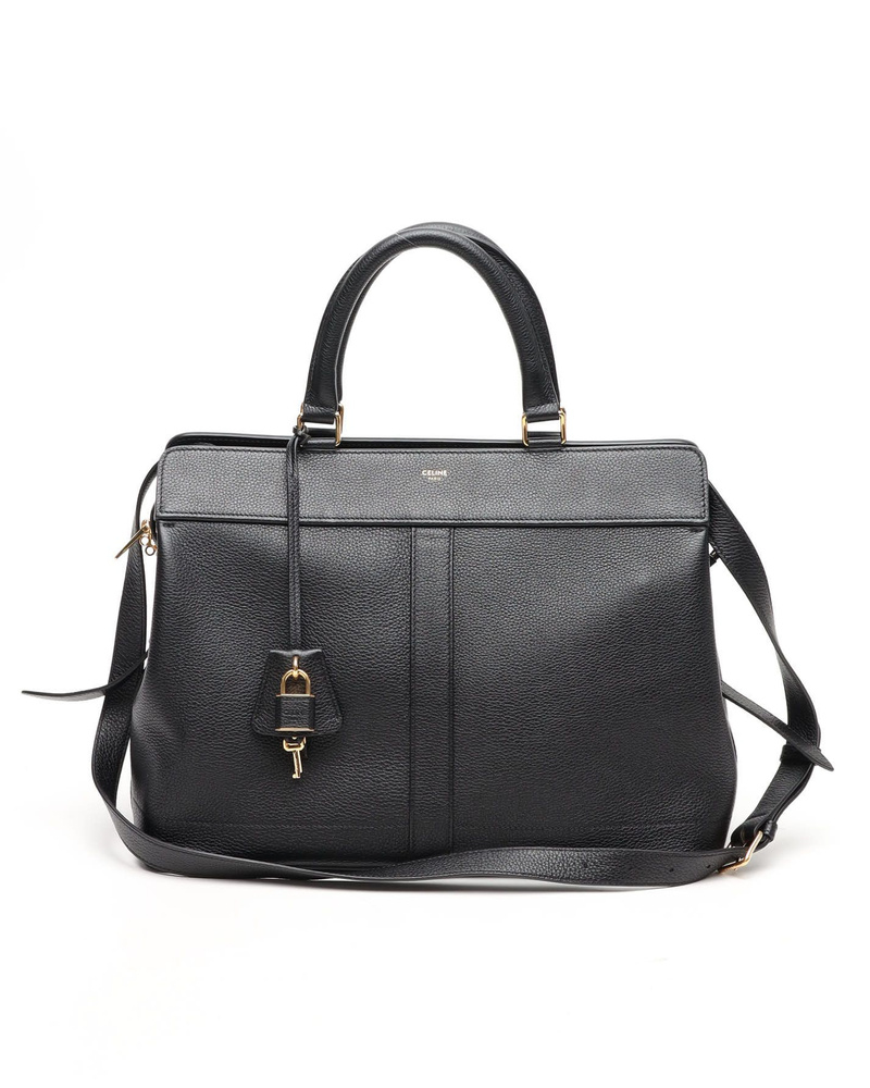 Celine Céline Cabas de France Leather Bag