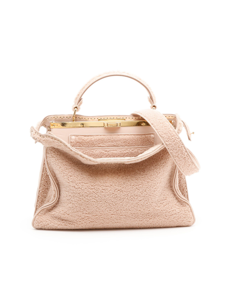 Fendi Large Shearling Peekaboo ISeeU Bag