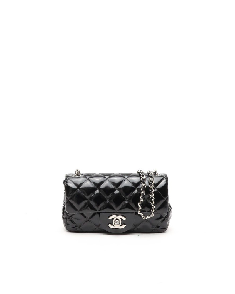 Chanel Classic Patent Extra Mini Rectangular Single Flap Bag