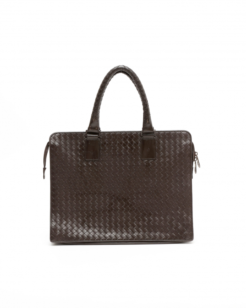 Bottega Veneta Intrecciato Briefcase Bag