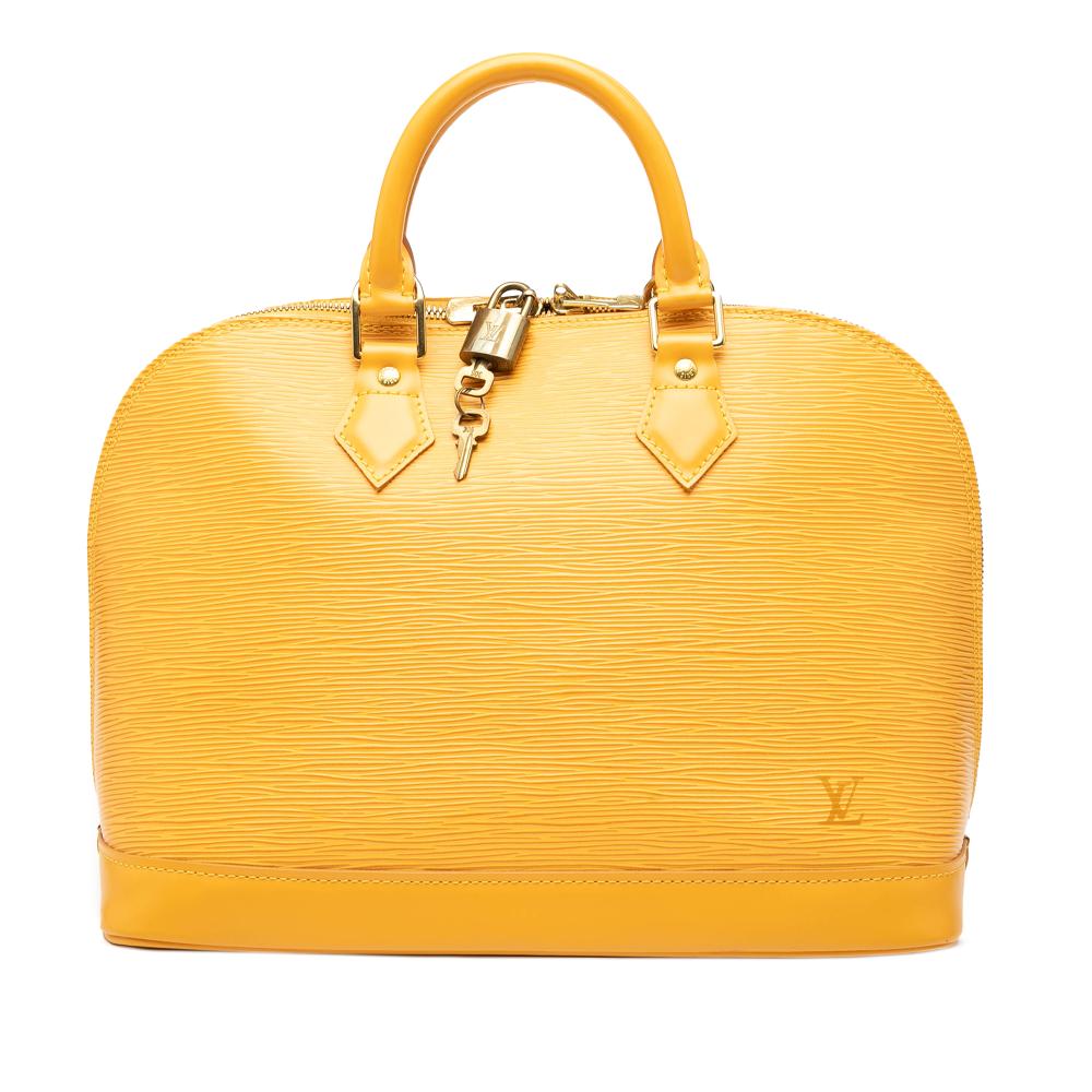 Louis Vuitton AB Louis Vuitton Yellow Epi Leather Leather Epi Alma PM France