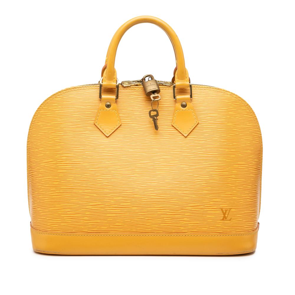 Louis Vuitton B Louis Vuitton Yellow Epi Leather Leather Epi Alma PM France