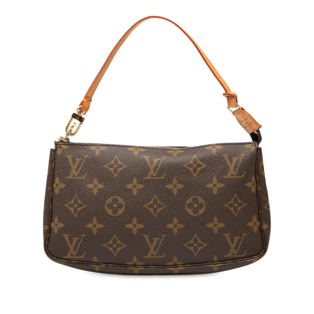 Louis Vuitton B Louis Vuitton Brown Monogram Canvas Fabric Monogram Pochette Accessoires France
