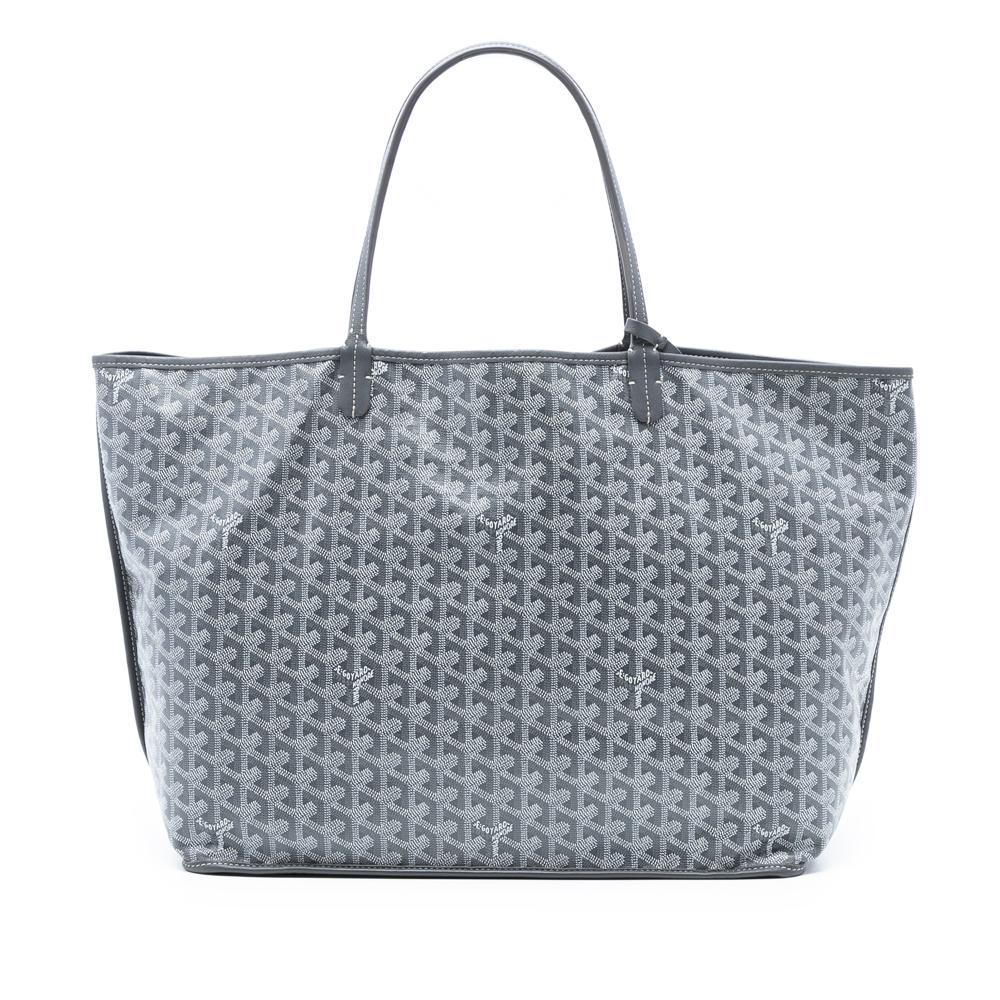 Goyard AB Goyard Gray Coated Canvas Fabric Goyardine Saint Louis GM France