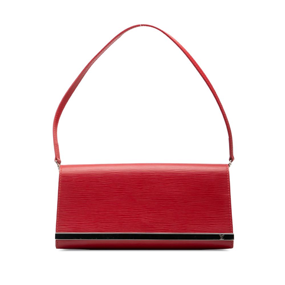 Louis Vuitton AB Louis Vuitton Red Epi Leather Leather Epi Sevigne Clutch France