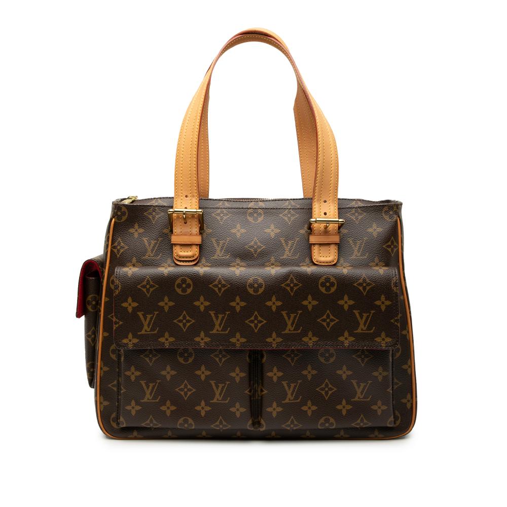 Louis Vuitton B Louis Vuitton Brown Monogram Canvas Fabric Monogram Multipli Cite France