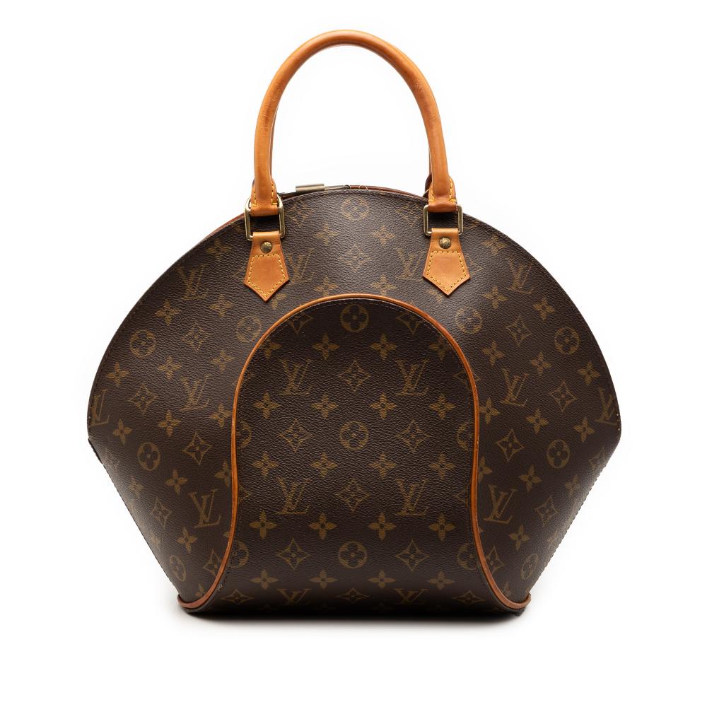 Louis Vuitton B Louis Vuitton Brown Monogram Canvas Fabric Monogram Ellipse MM France