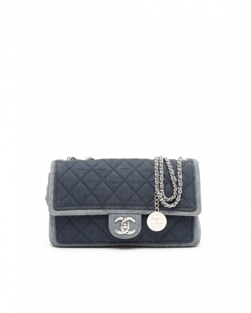 Chanel Denim Medallion Medium Flap Bag