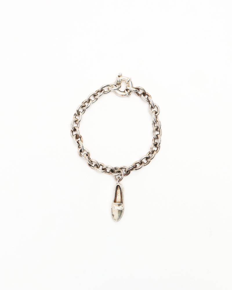 Gucci Silver Loafers Charm Bracelet