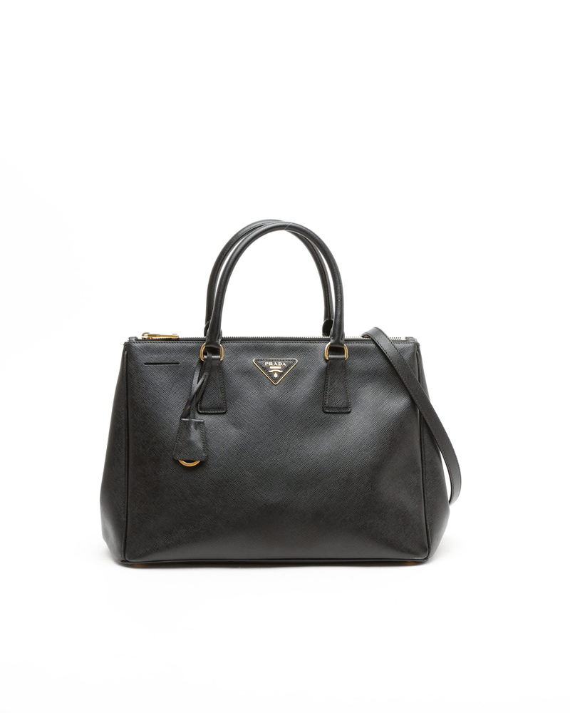 Prada Large Saffiano Lux Galleria Double Zip Bag