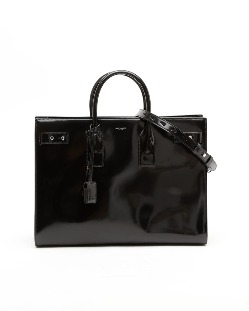 Saint Laurent Patent Large Sac De Jour Thin Bag