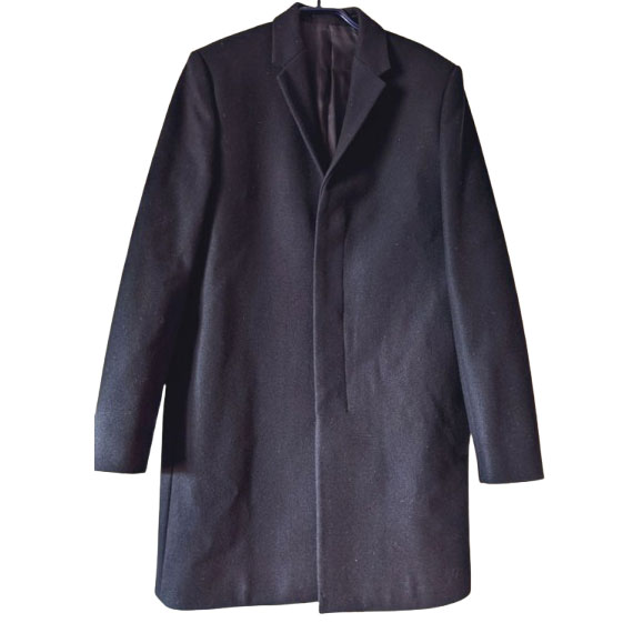 Cos Eleganter Wollmantel in marineblau T. 46, NEUF