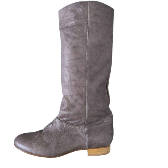 Vanessa Bruno Bottes cuir souple, rare couleur prune 40