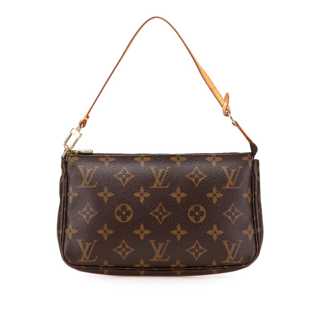 Louis Vuitton B Louis Vuitton Brown Monogram Canvas Fabric Monogram Pochette Accessoires France