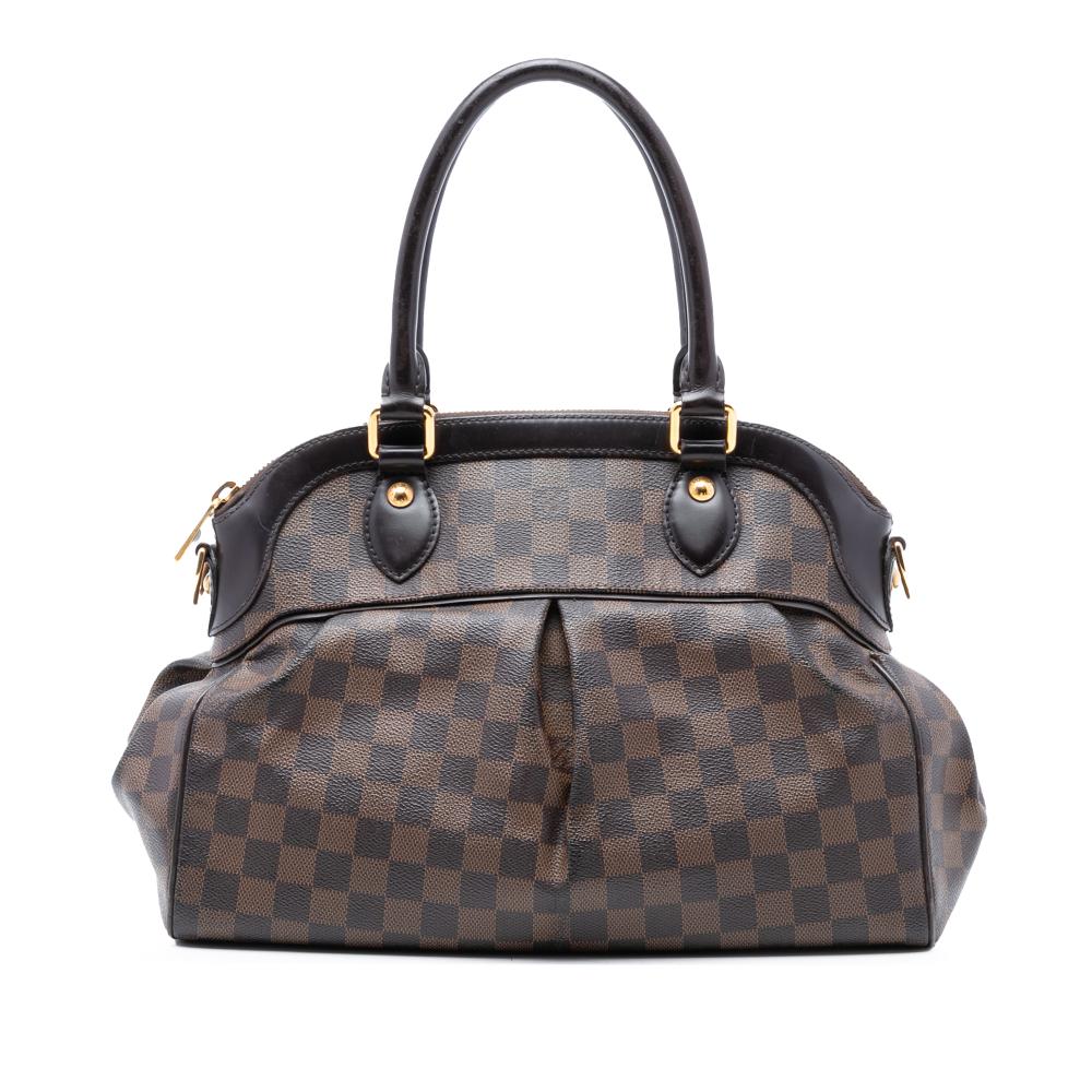 Louis Vuitton B Louis Vuitton Brown Damier Canvas Fabric Damier Ebene Trevi PM France