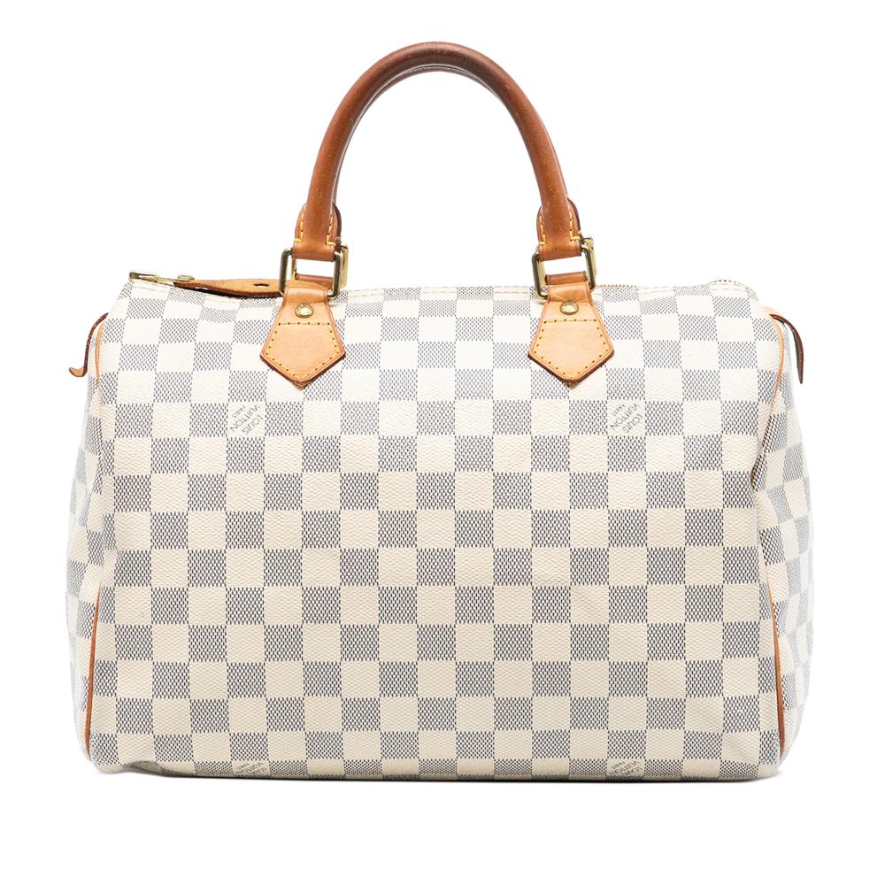 Louis Vuitton B Louis Vuitton White Damier Canvas Fabric Damier Azur Speedy 30 France