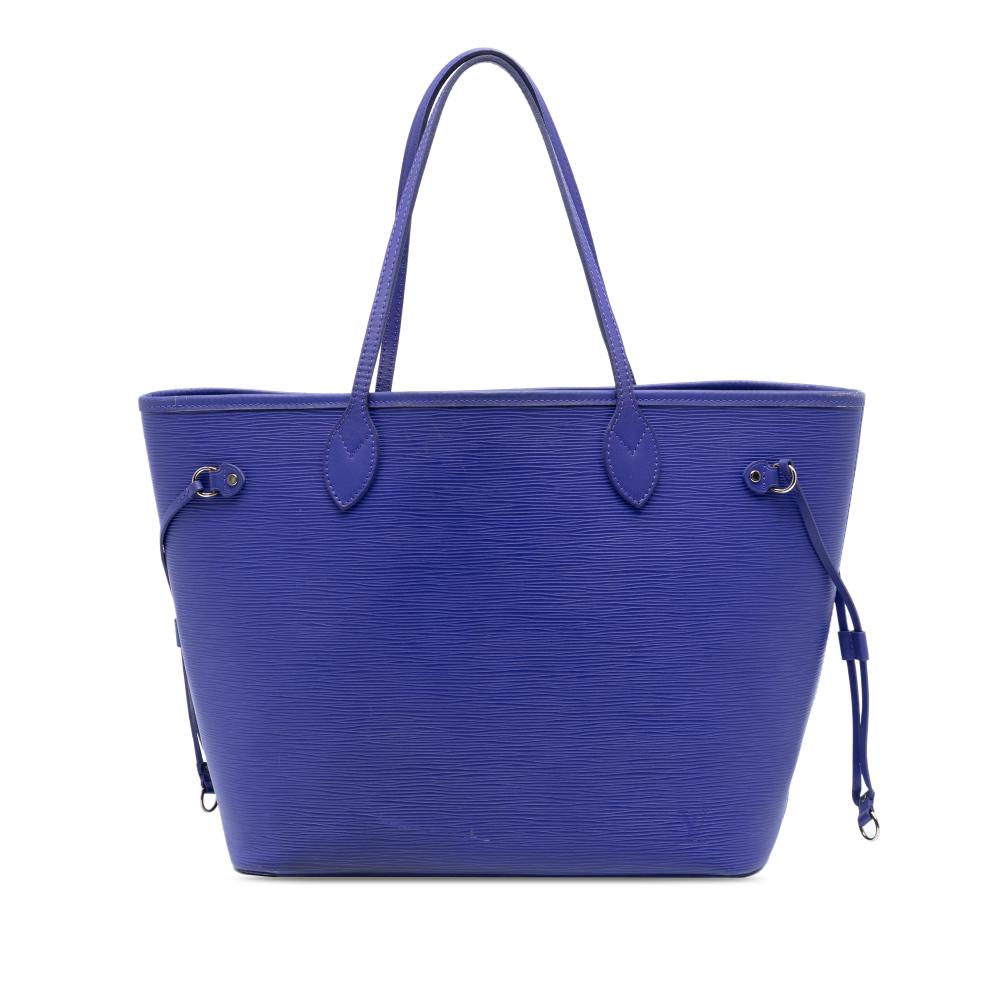 Louis Vuitton B Louis Vuitton Blue Epi Leather Leather Epi Neverfull MM Spain