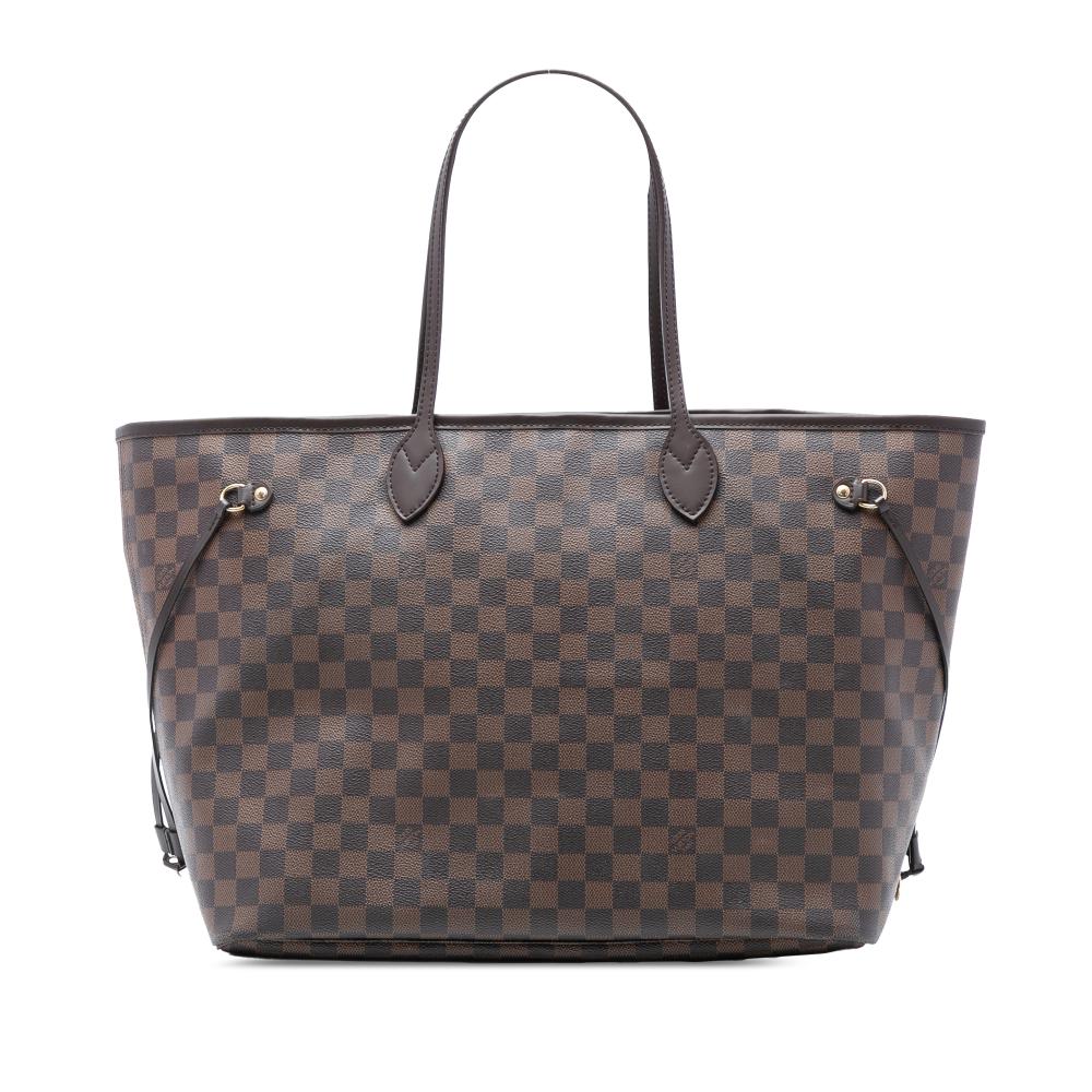 Louis Vuitton B Louis Vuitton Brown Damier Canvas Fabric Damier Ebene Neverfull GM France