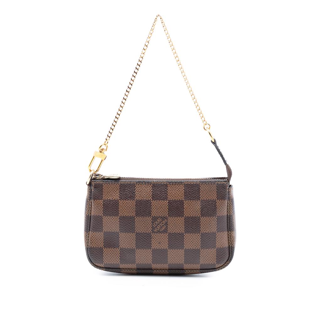 Louis Vuitton B Louis Vuitton Brown Damier Canvas Fabric Damier Ebene Mini Pochette Accessoires France