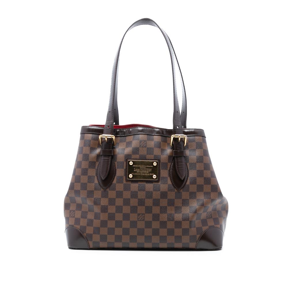 Louis Vuitton B Louis Vuitton Brown Damier Canvas Fabric Damier Ebene Hampstead MM France