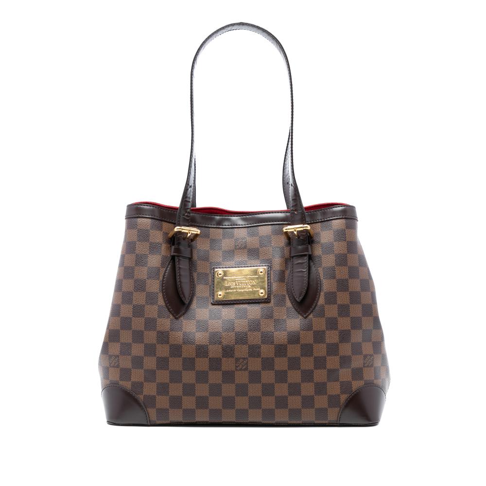 Louis Vuitton B Louis Vuitton Brown Damier Canvas Fabric Damier Ebene Hampstead MM Spain